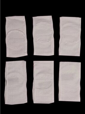 White headbands waffle weave -  (6 Pack)